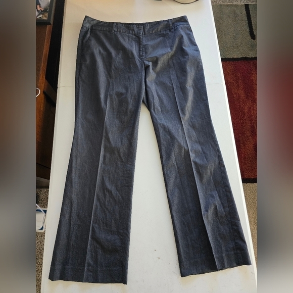 Talbots Pants Womens Sz 16 Gray Signature Dress Straight 38x32 Mid Rise - Picture 2 of 10